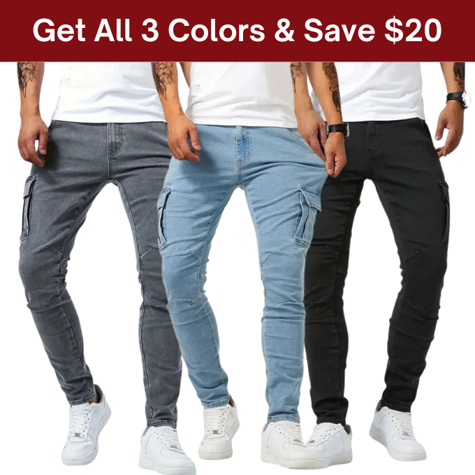 Pantalon cargo slim Kensington