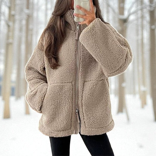 Coraline™ | Veste Teddy Virale Douillette avec Poches