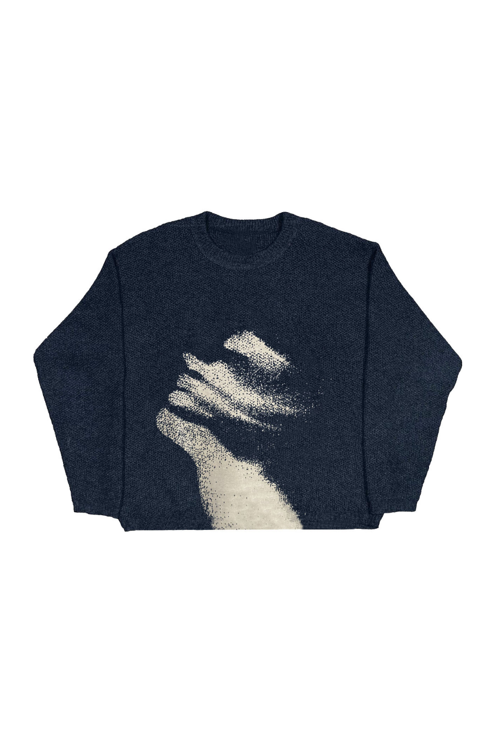 Distorted' Graphic Knitted Sweater
