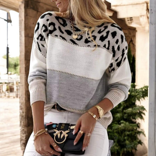 Stella™ – Pull à Imprimé Léopard