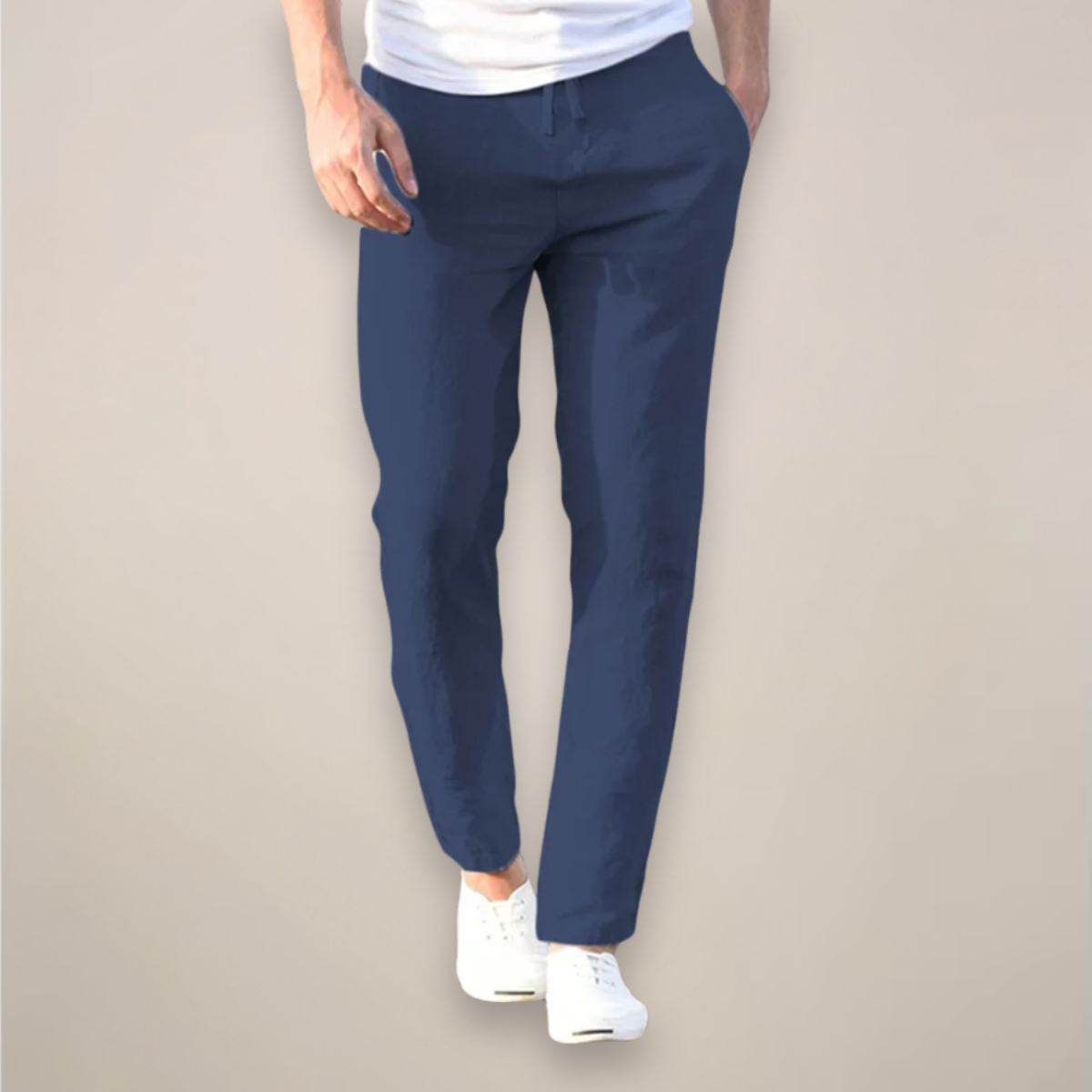 Pantalons en Lin pour Hommes pour Événements d'Été
