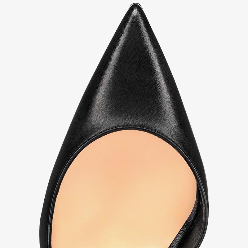 Glossy Leather Stiletto Pumps