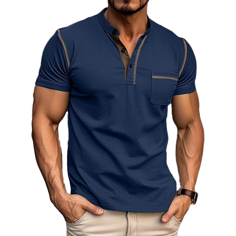 T-shirt décontracté à manches courtes pour homme (en coton)