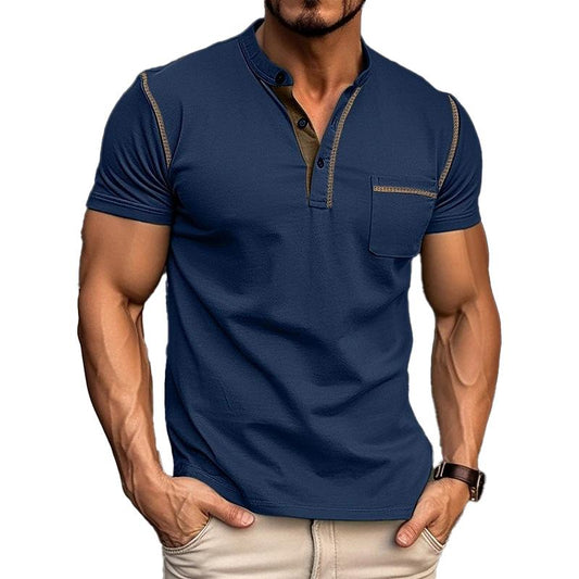 T-shirt décontracté à manches courtes pour homme (en coton)
