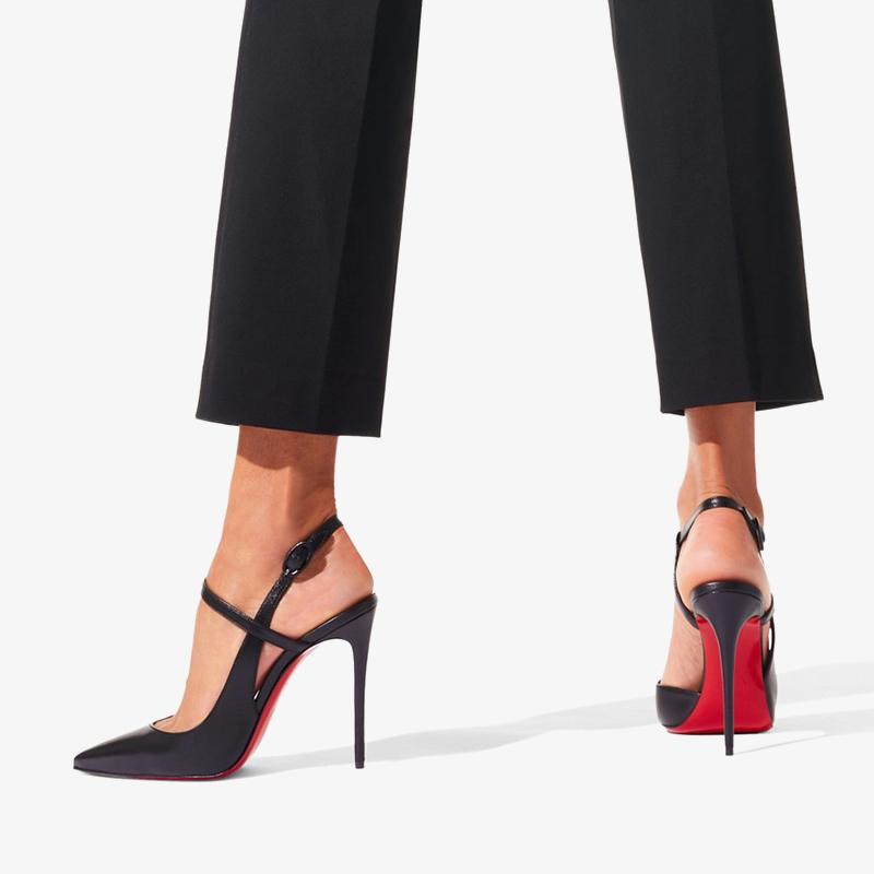 Glossy Leather Stiletto Pumps