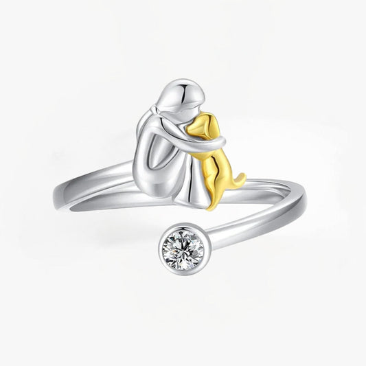 Rose™ – Bague icône chien